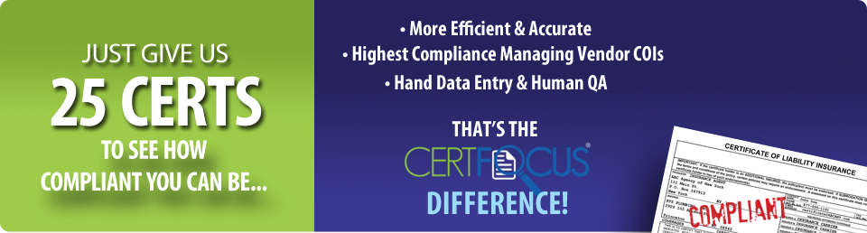 Certificate of Insurance Tracking Challenge.